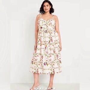 Old Navy Food L Tall Print Midi Dress